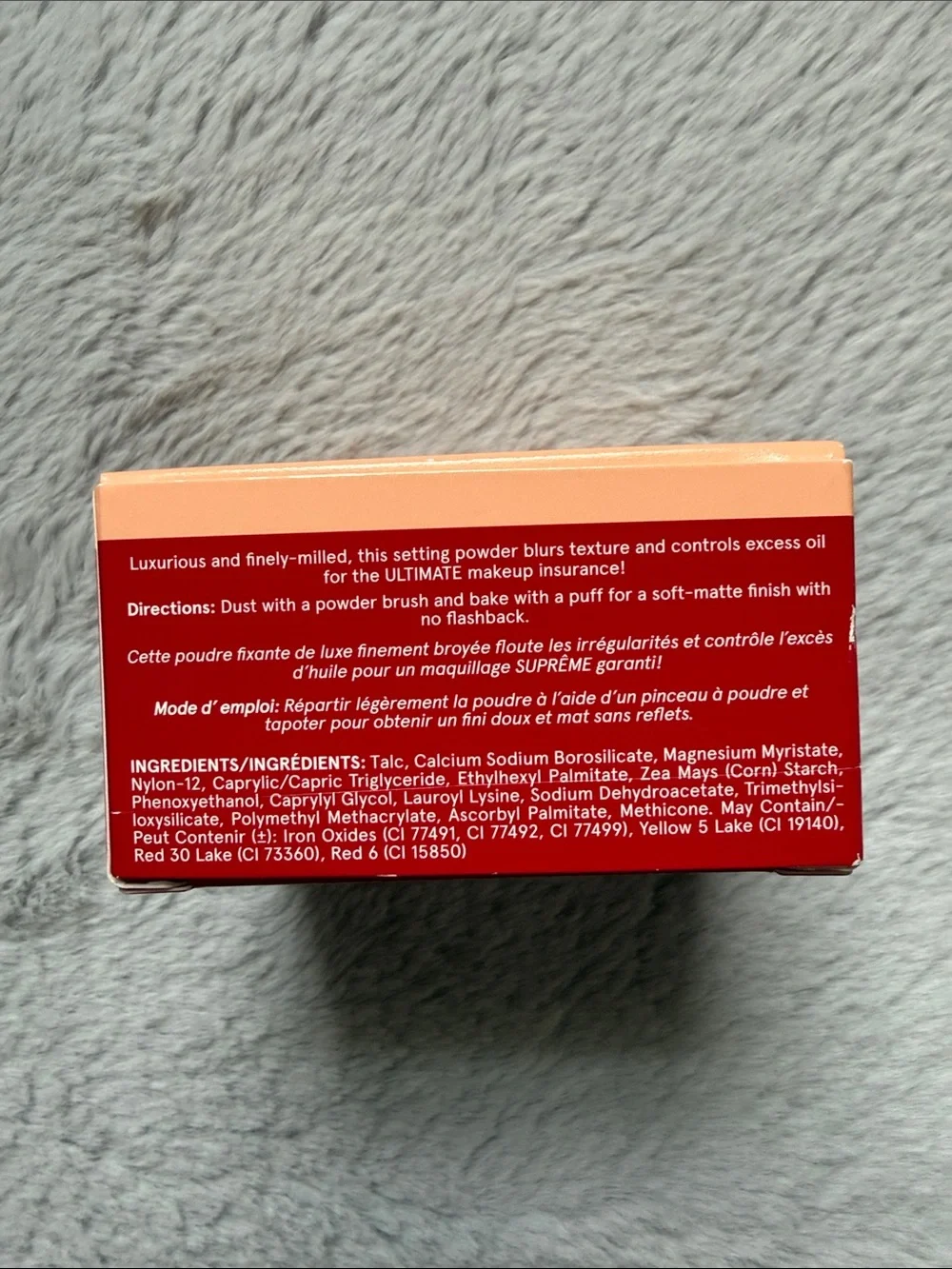ONE/SIZE Ultra Peach Ultimate Setting Powder - Peach and Red Packaging